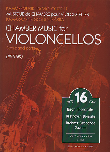 Chamber Music for Violoncellos 16 (3Vc) (Editio Musica Budapest)