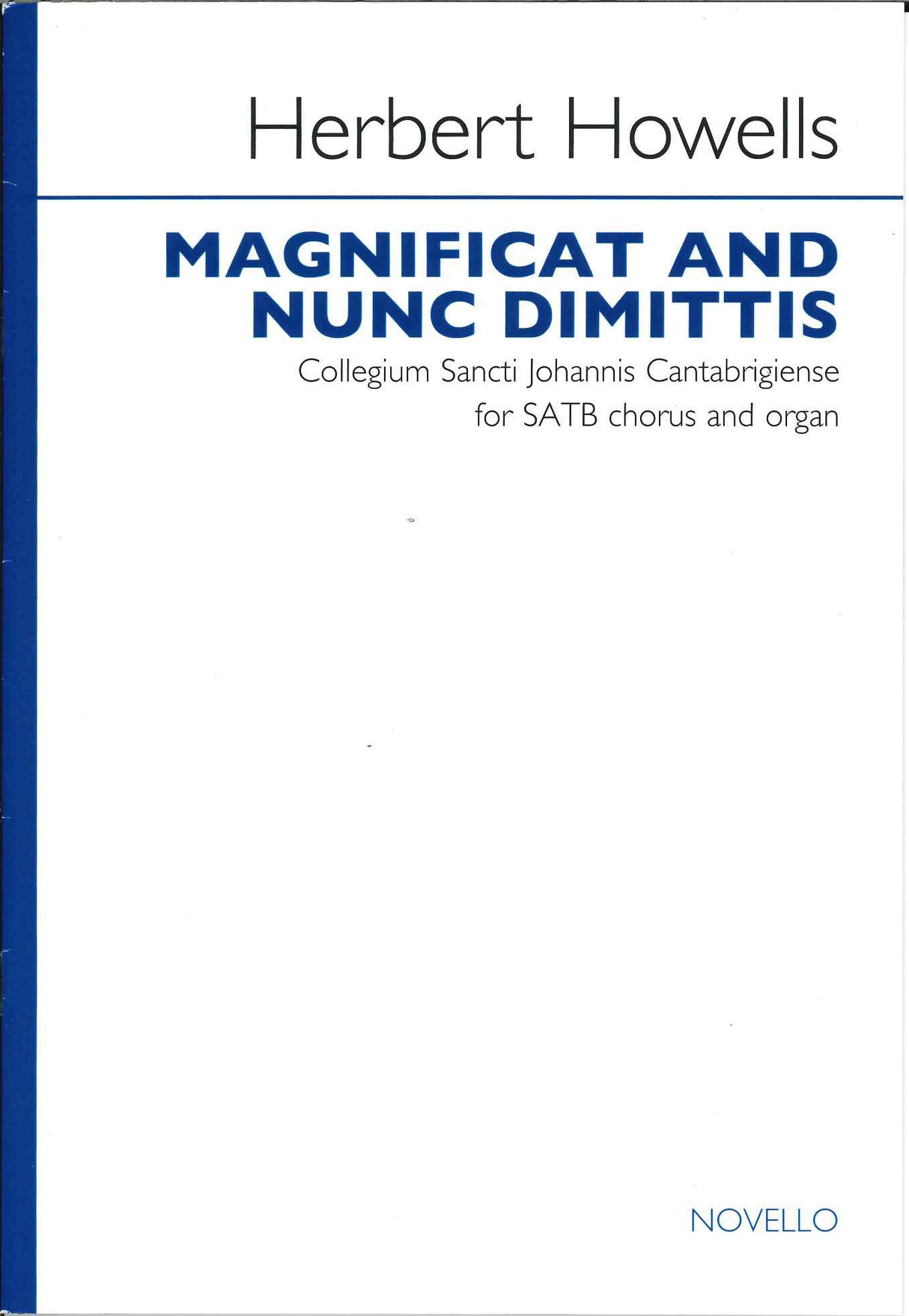 Howells, Magnificat & Nunc dimittis (Novello)