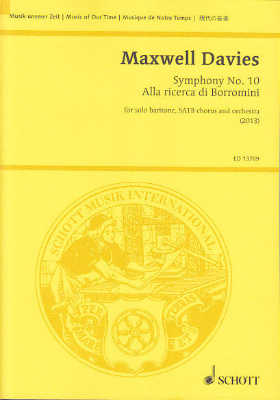 Maxwell Davies, Symphony No.10 (Schott)