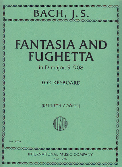 Bach, Fantasia and Fughetta BWV 908 in D (IMC)