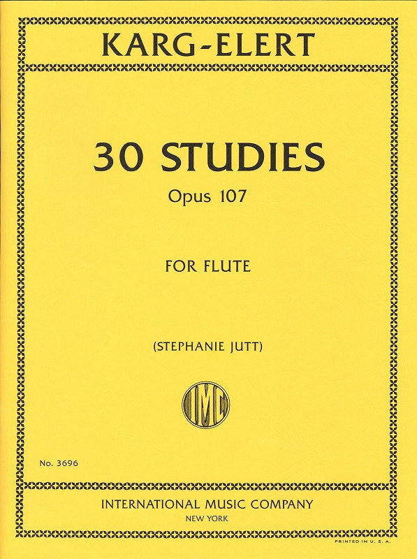 Karg-Elert, 30 Studies op. 107 (Jutt) (IMC)