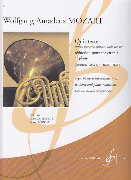 Mozart, Quintet KV 407 in Eb (Hn,Pf) (Billaudot)