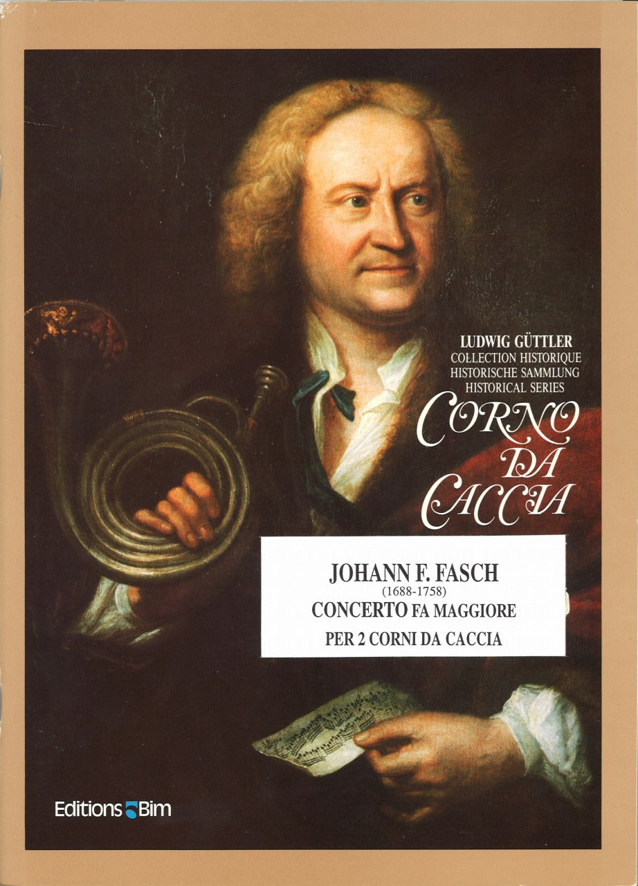 Fasch, Concerto fa magg. (2Hn/2Trp,Pf) (Bim)