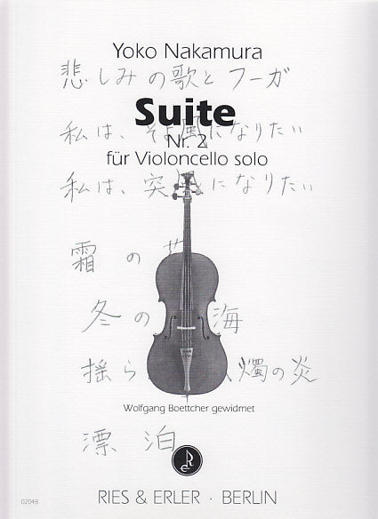 Nakamura, Suite Nr. 2 (Vc Solo) (Ries & Erler)