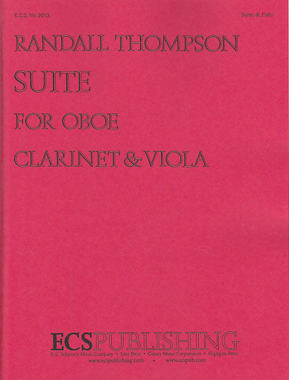 Thompson, Suite (Ob,Cl,Va) (ECS Pub.)