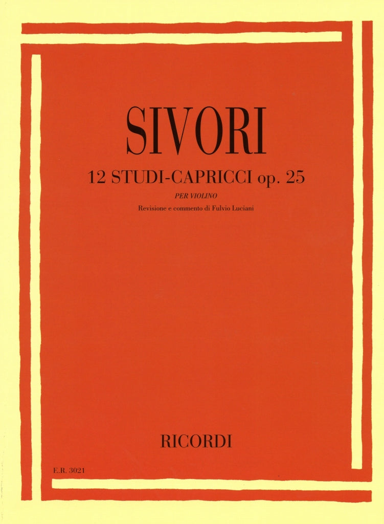 Sivori, 12 Studi-capricci op. 25 (Ricordi)