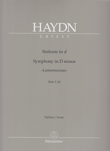 Haydn, Symphony No. 26 Full Score (Barenreiter)