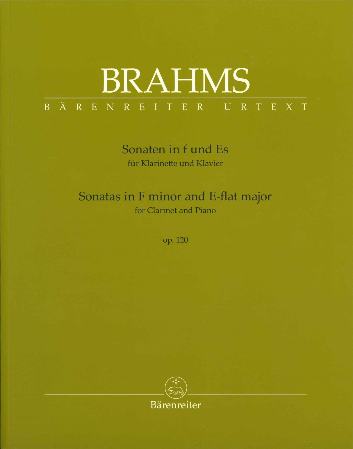 Brahms, Sonatas op. 120/1, 2 (Cl,Pf) (Barenreiter)