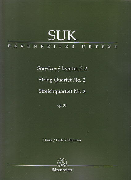 Suk, String Quartet No. 2, op. 31 (Barenreiter)