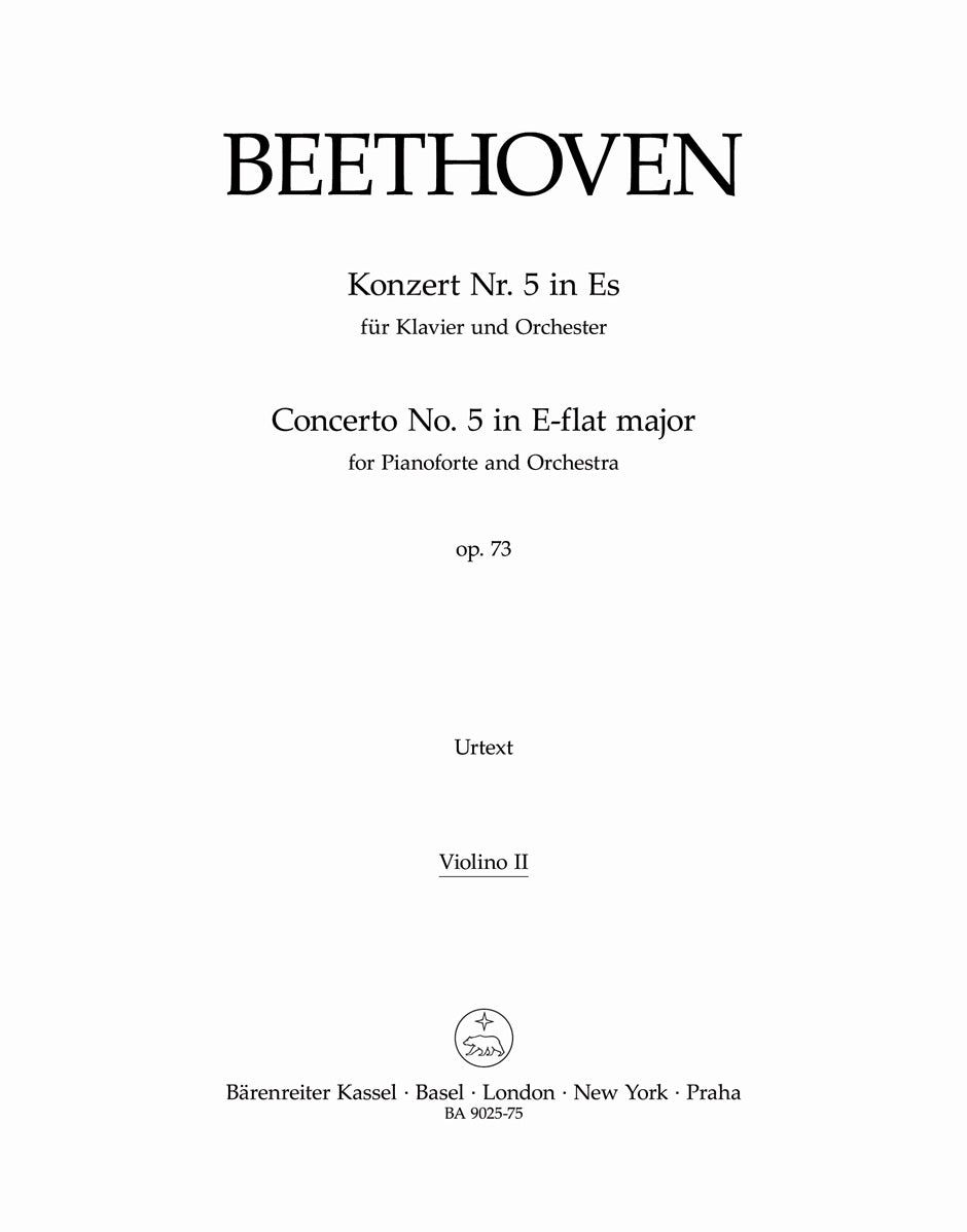 Beethoven, Concerto for Piano 5 Vn II (Barenreiter)