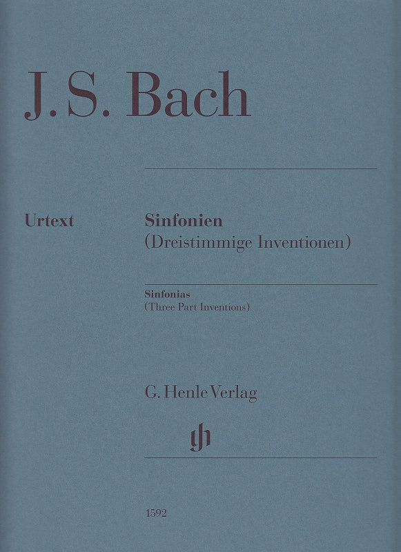 Bach, Inventionen 3-stimm. (new) no fing (Henle)