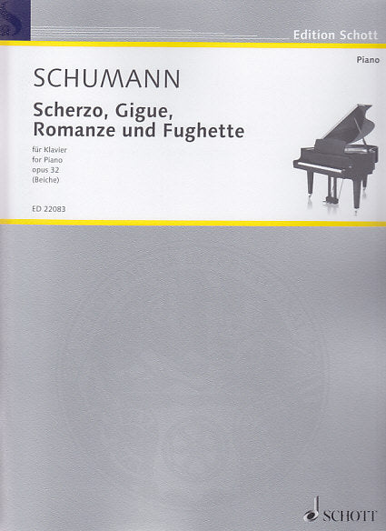 Schumann, op. 32 Scherzo, Gigue, Romanze (Schott)