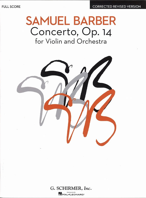 Barber, Concerto for Violin op. 14 (rev. (G.Schirmer)