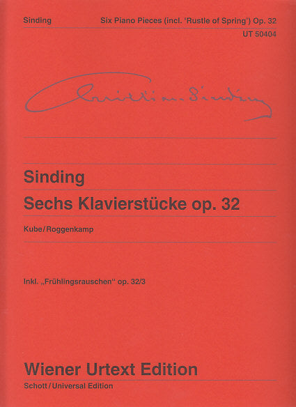 Sinding, 6 Klavierstucke op. 32 (Wiener Urtext Edition)