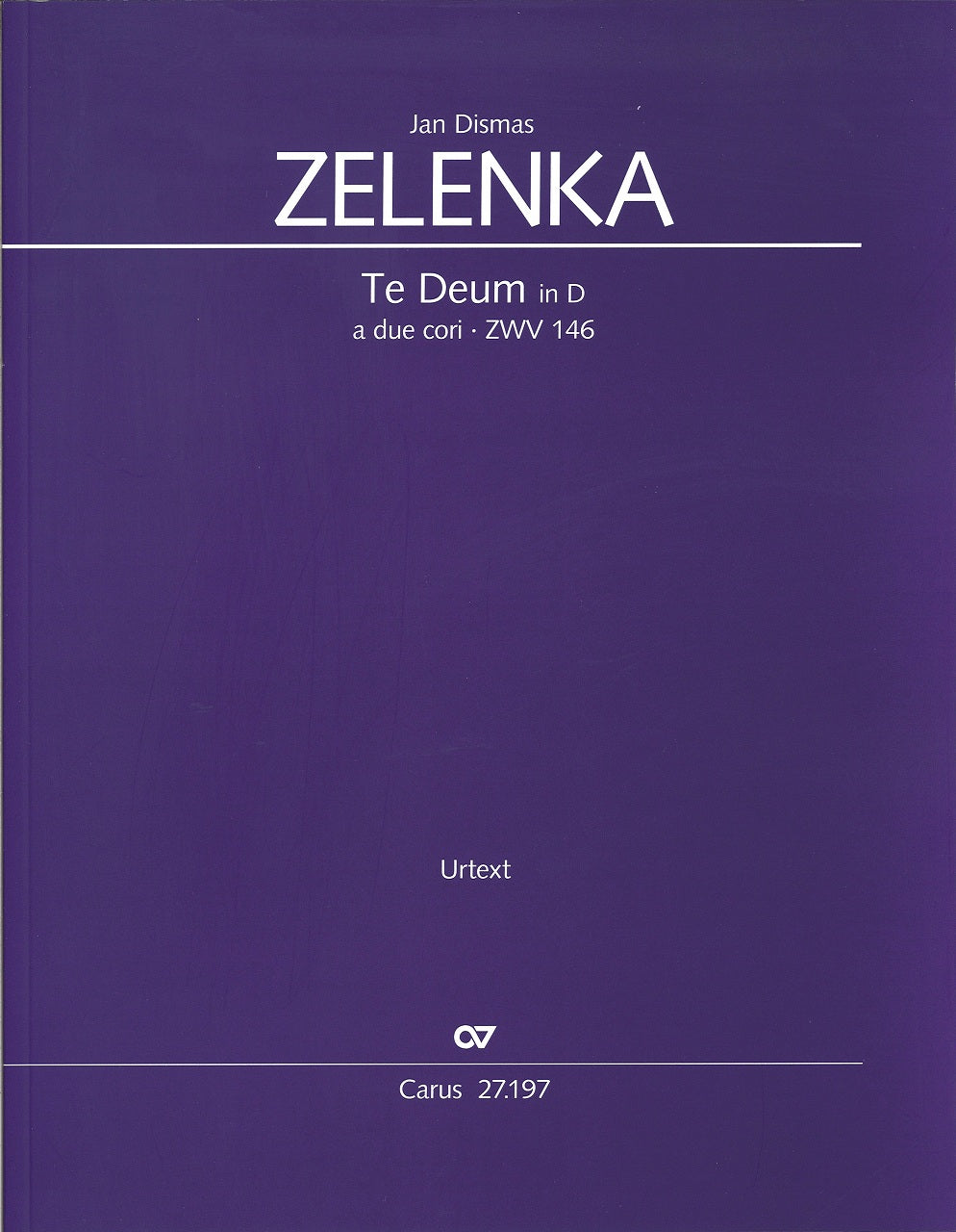 Zelenka, Te Deum in D ZWV 146 Full Score (Carus)
