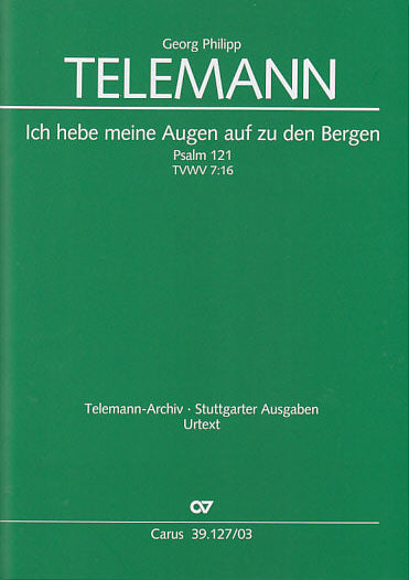 Telemann, Ich hebe meine Augen... (Carus)