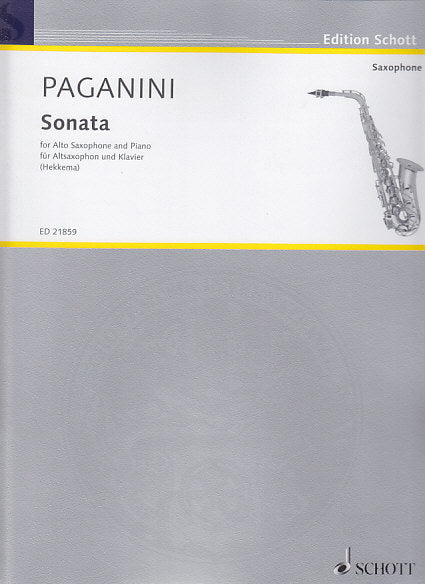 Paganini, Sonata (ASax,Pf) (Schott)