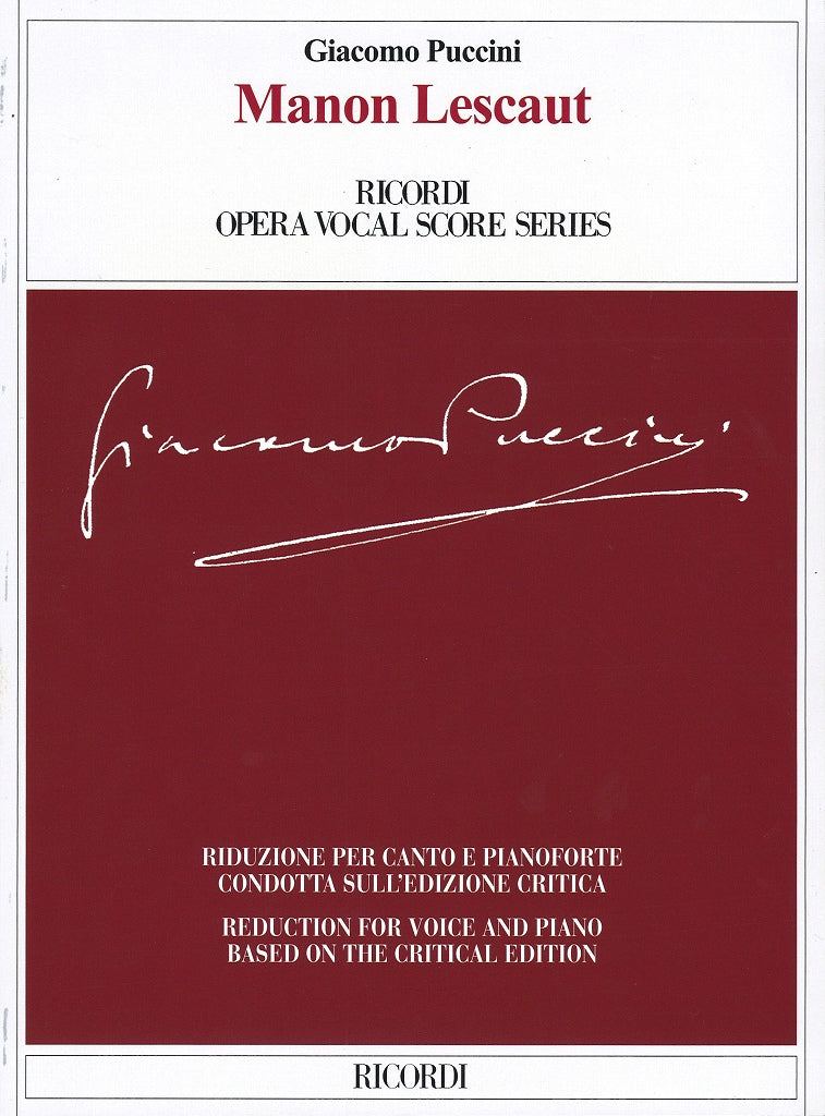 Puccini, Manon Lescaut (Parker) [I] (Ricordi)