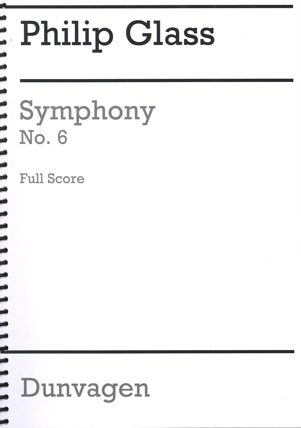 Glass, Symphony No. 6 'Plutonian Ode' (Dunvagen/Chester)