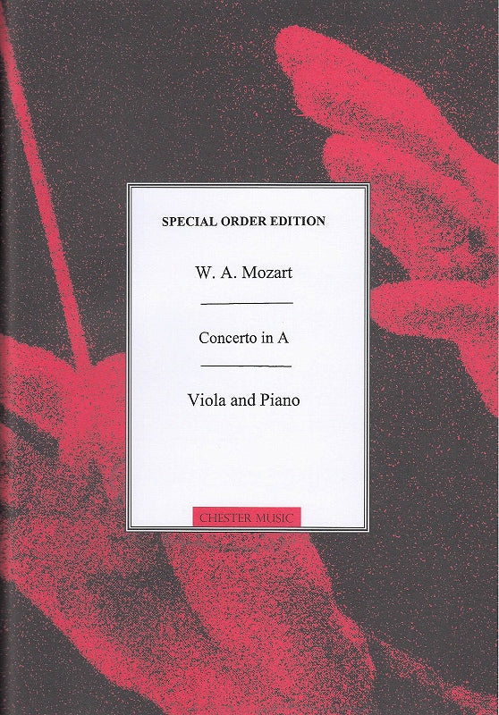 Mozart, Concerto in A, KV 622 (Tertis) (Chester)