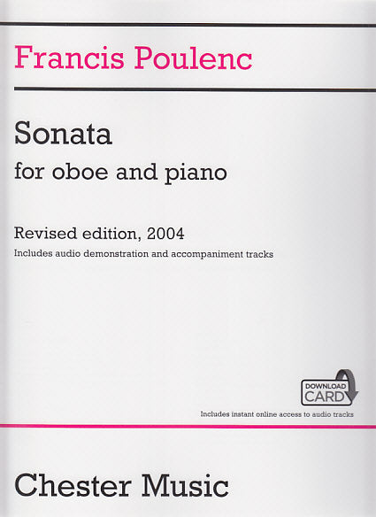 Poulenc, Sonata (+Online Audio Access) (Chester)