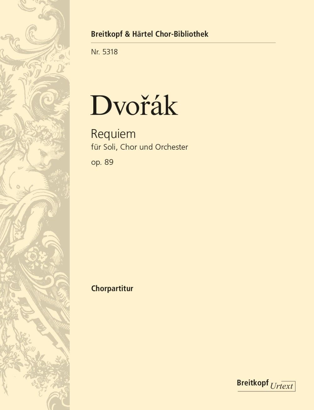Dvorak, Requiem op. 89 B 165 Choru Score (Breitkopf)