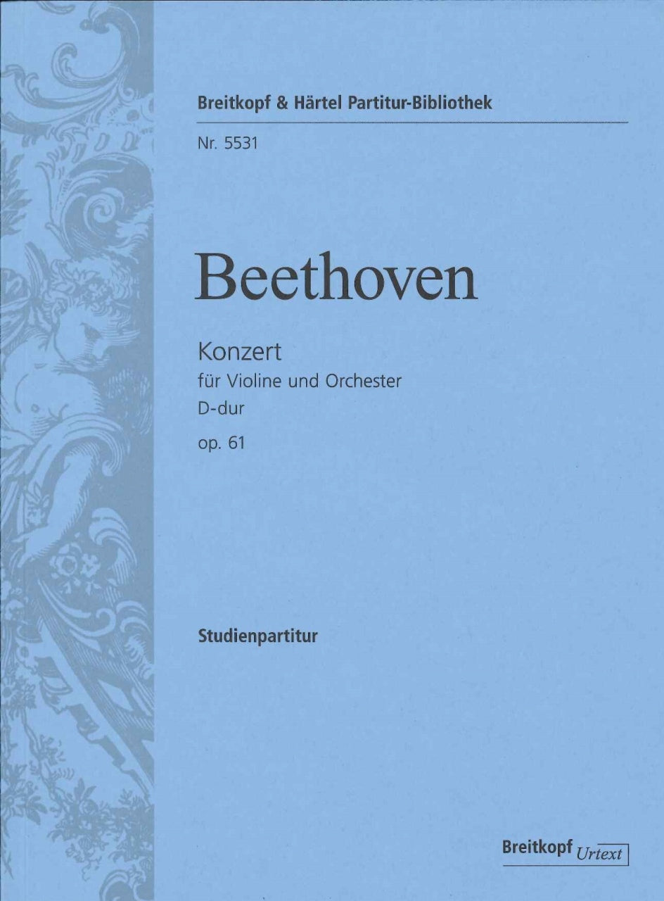 Beethoven, Concerto for Violin op. 61 (Breitkopf)