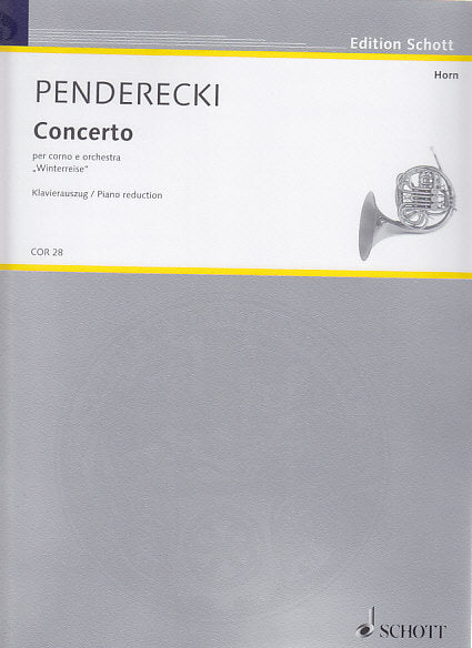 Penderecki, Concerto 'Winterreise' (Schott)