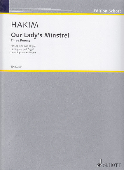 Hakim, Our Lady's Minstrel II (Sop,Org) (Schott)