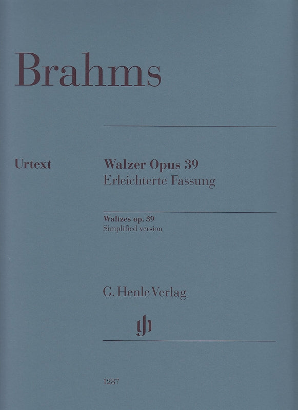 Brahms, Walzer op. 39: simplified (Eich) (Henle)