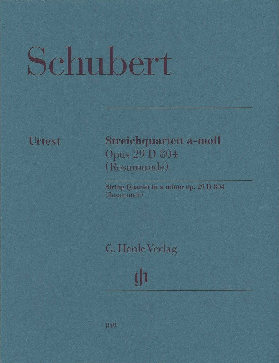 Schubert, String Quartet D 804 in a (Henle)