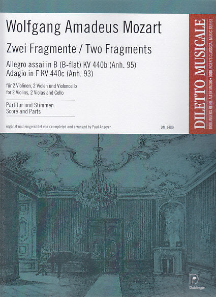 Mozart, 2 Fragmente (2Vn,2Va,Vc) (Doblinger)