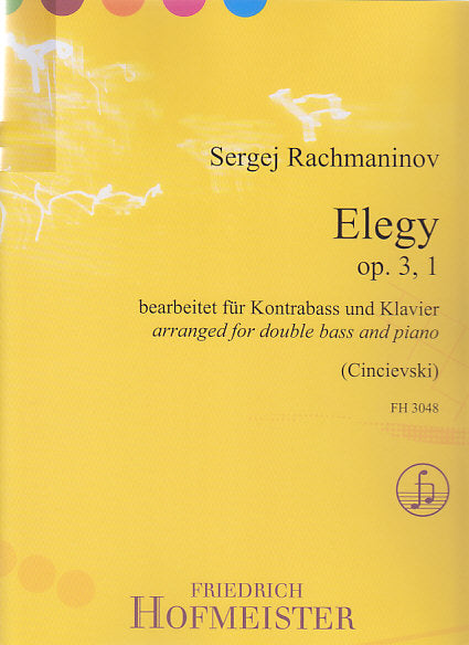 Rachmaninoff, Elegy op. 3/1 (Hofmeister)