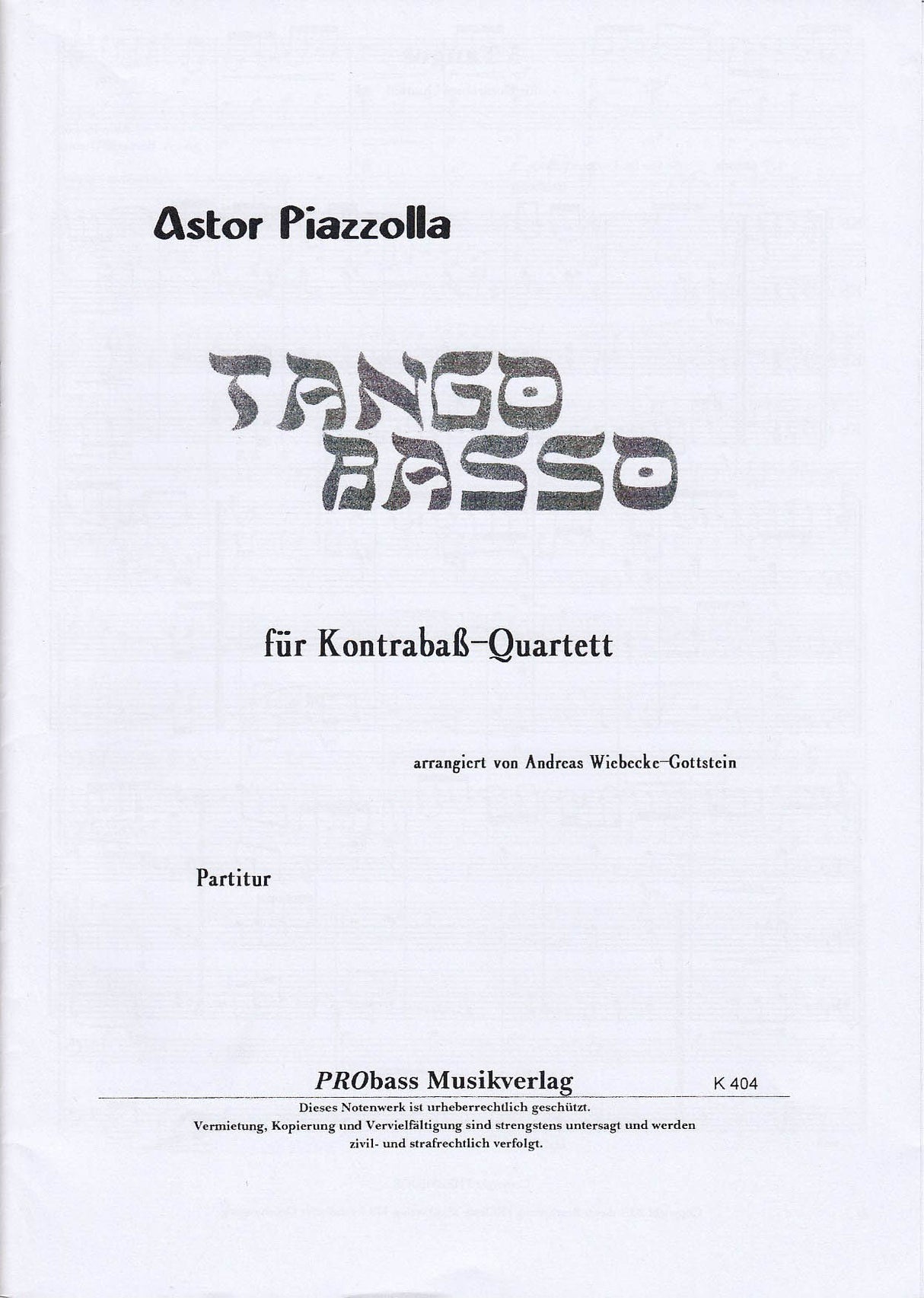 Piazzolla, Tango Basso (4CB) (Probass Musikverlag)