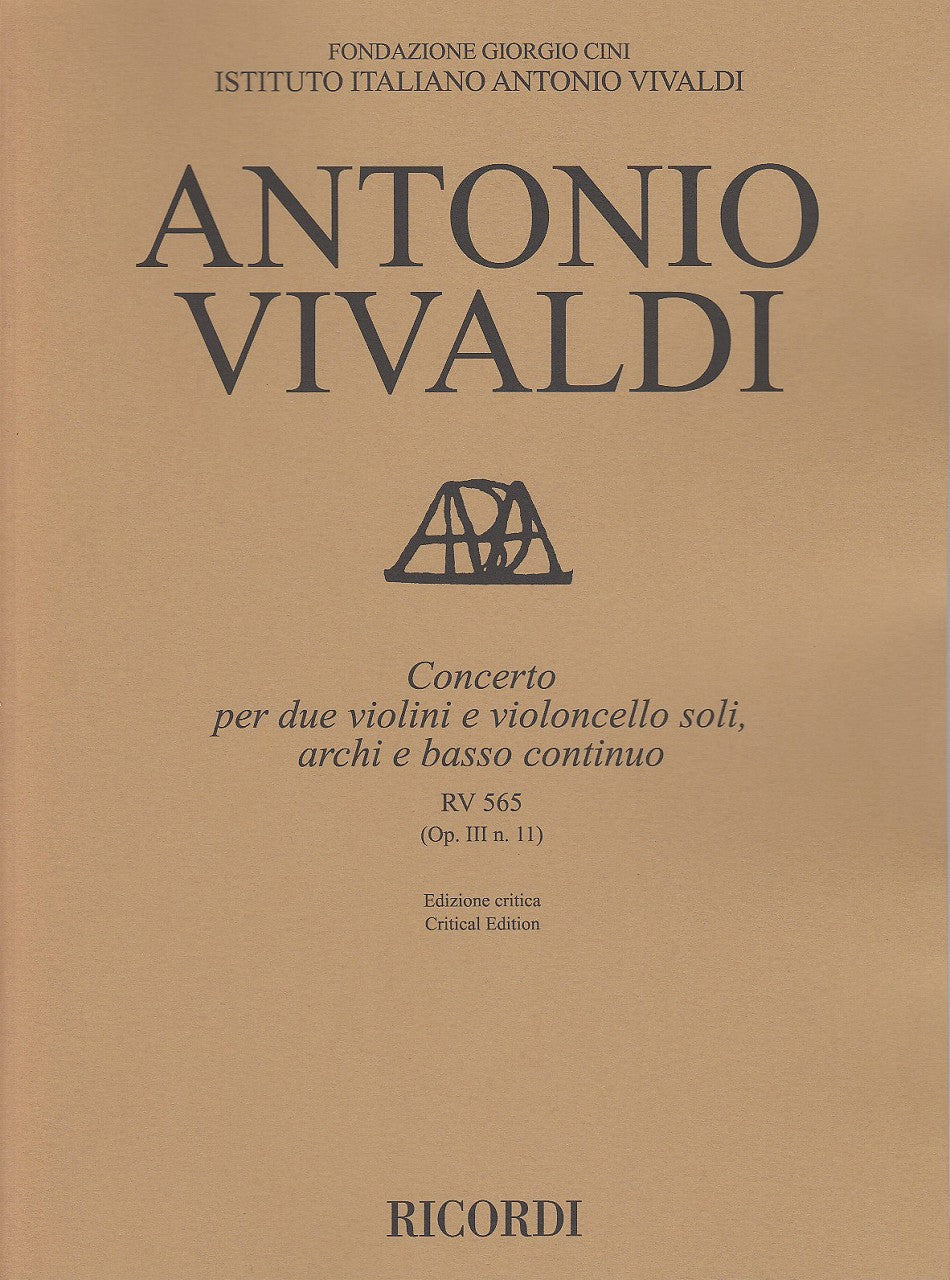 Vivaldi, Concerto op. 3/11 RV 565(Talbot (Ricordi)