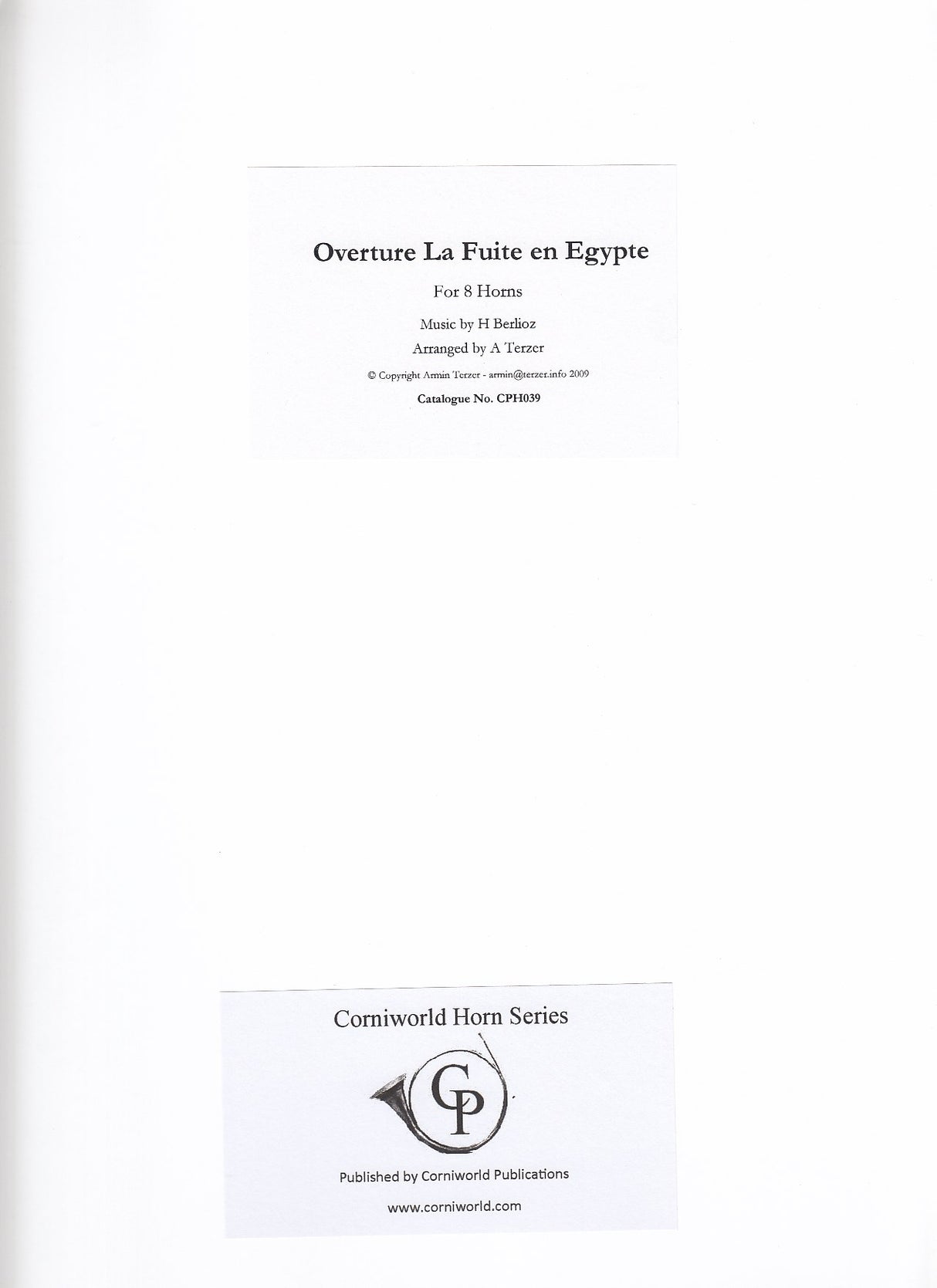 Berlioz, Fuite en Egypte, Overture (Corniworld)