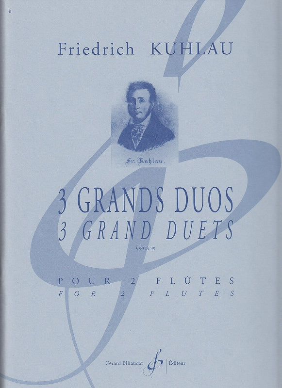 Kuhlau, 3 Grands Duos op. 39 (2Fl) (Billaudot)