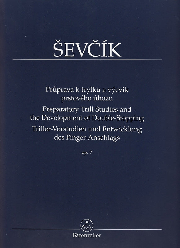 Sevcik, op. 7 Preparatory Trill Studies (Barenreiter)