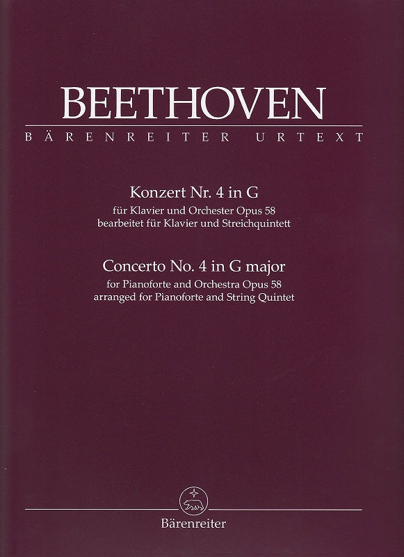 Beethoven, Concerto No. 4 in G (Pf,Str) (Barenreiter)