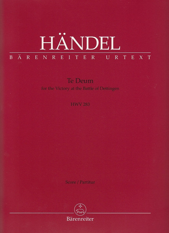 Handel, Te Deum HWV 283 Full Score (Barenreiter)
