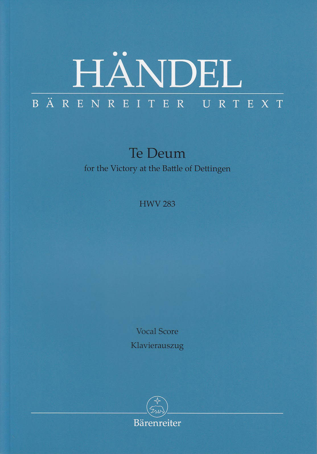 Handel, Te Deum HWV 283 'Dettingen' [E] (Barenreiter)