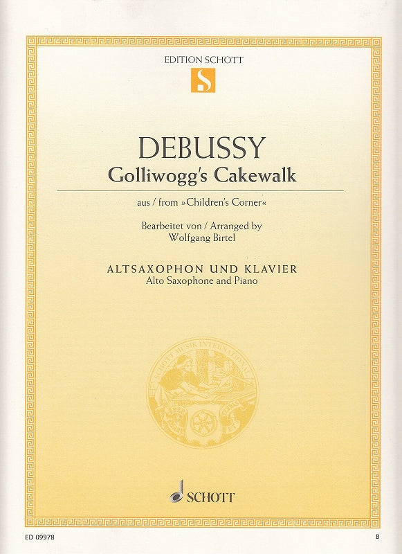 Debussy, Golliwogg's Cakewalk (ASax,Pf) (Schott)