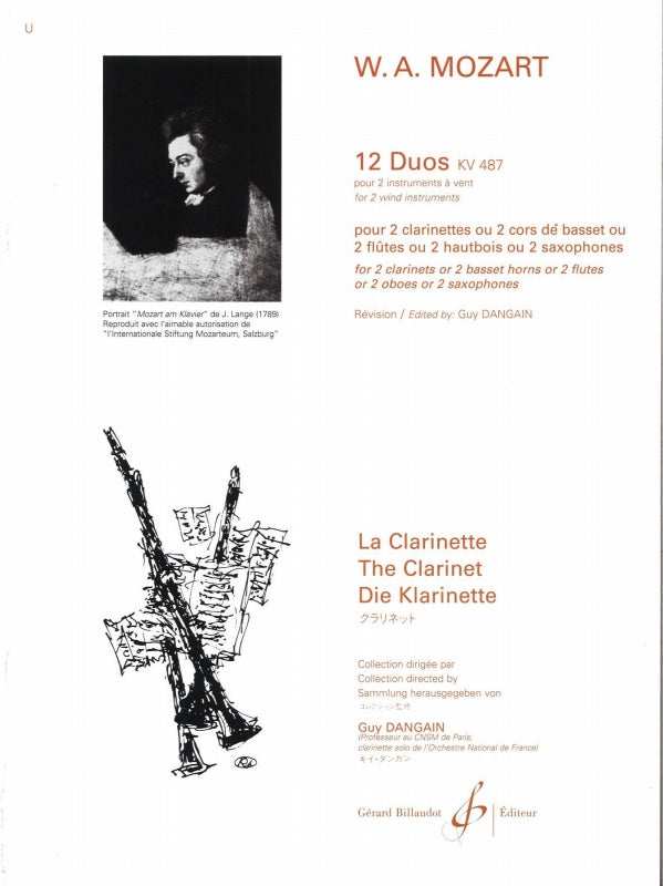 Mozart, Duos KV 487(496a) (2BbCl) (Billaudot)