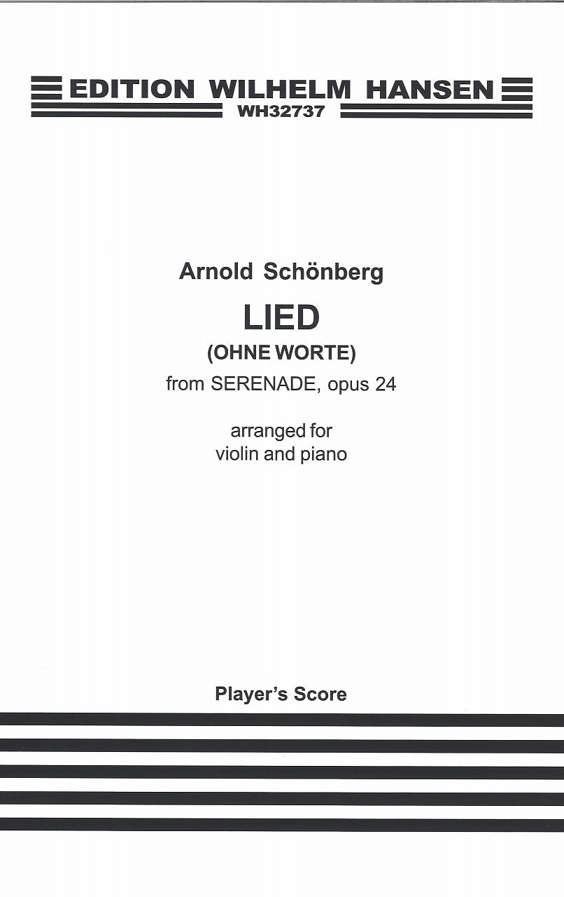 Schonberg, Lied fr. Serenade op. 24 (W.Hansen)