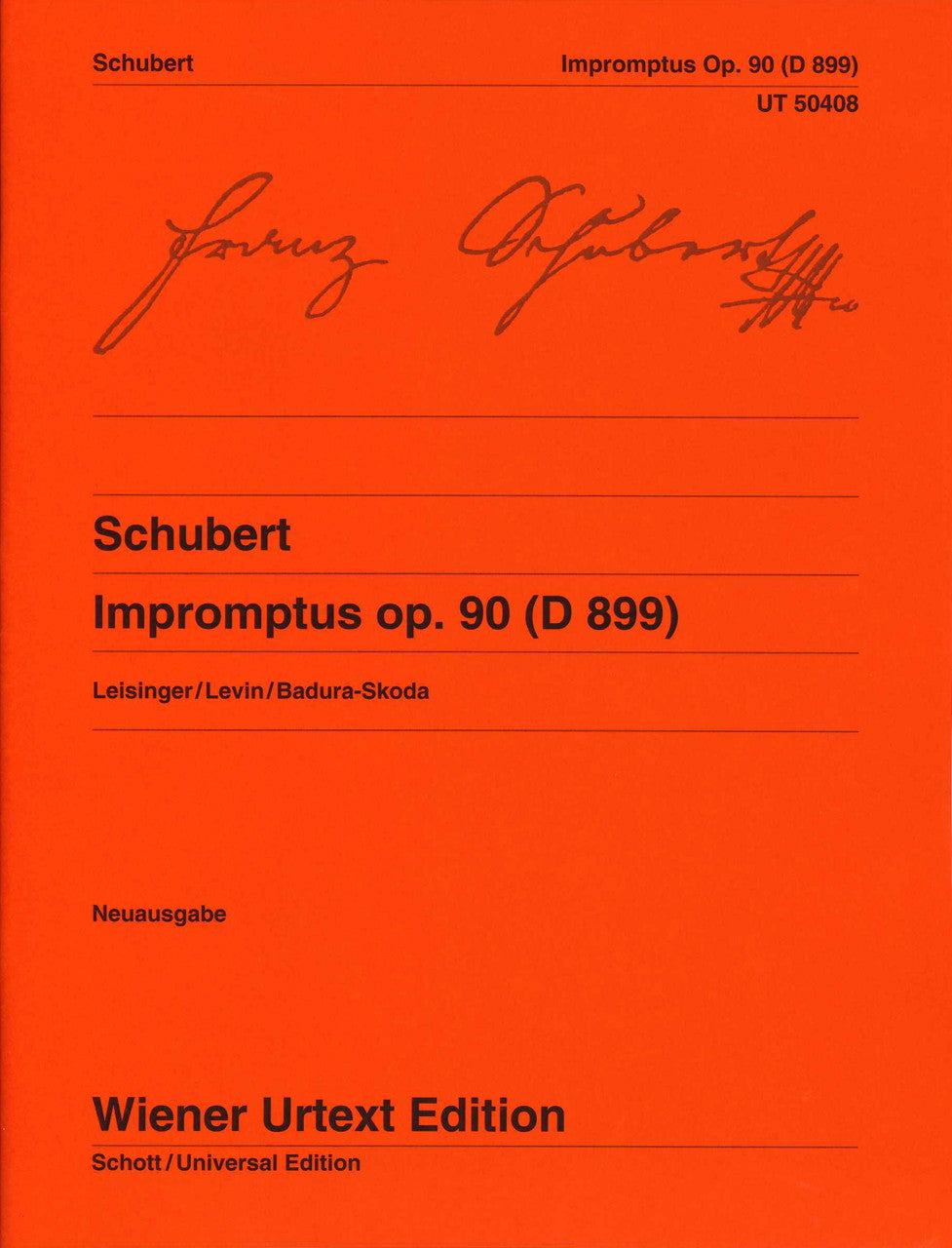 Schubert, Impromptus D 899, op. 90 (Wiener Urtext Edition)