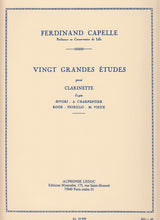 Capelle, 20 Grandes Etudes (Leduc)