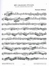Capelle, 20 Grandes Etudes (Leduc)