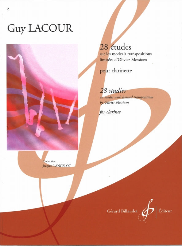 Lacour, 28 Etudes sur les modes a transp (Billaudot)