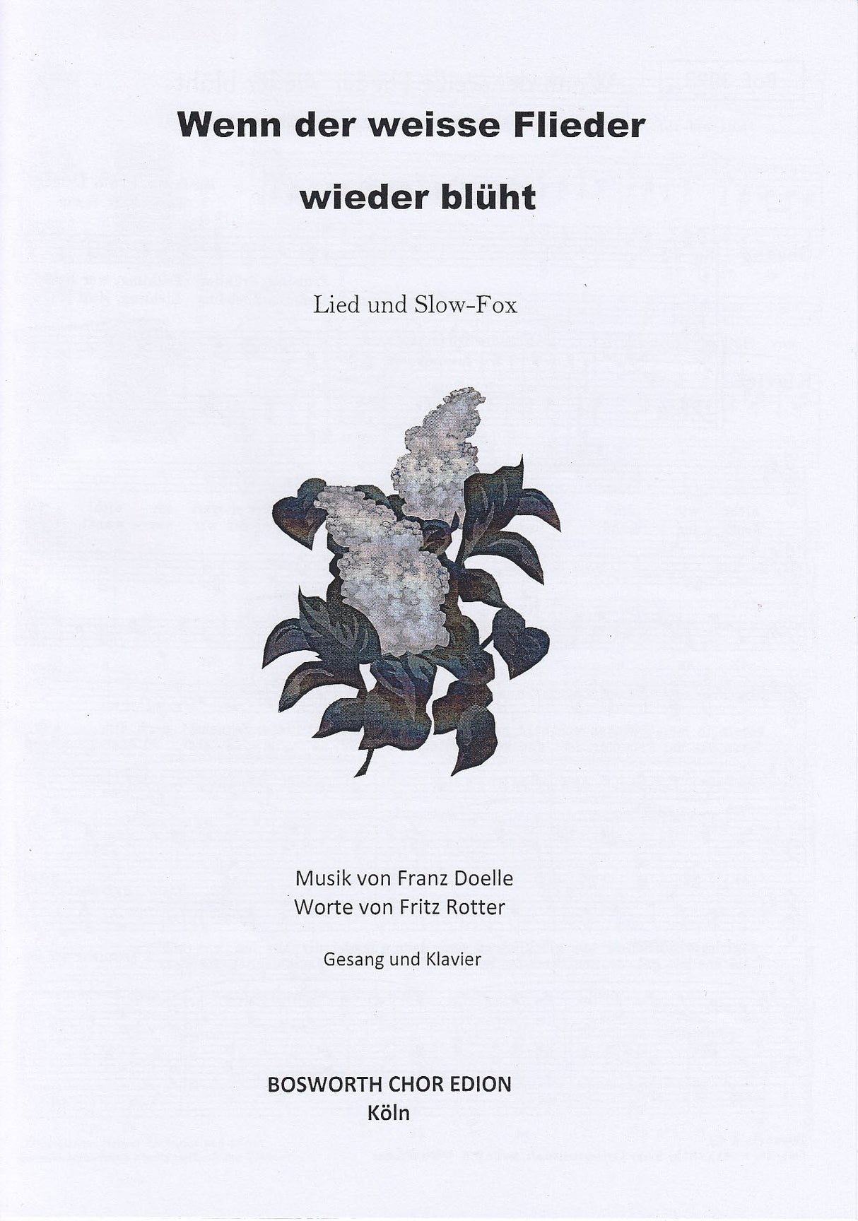 Doelle, Wenn der weisse Flieder wieder (Bosworth)