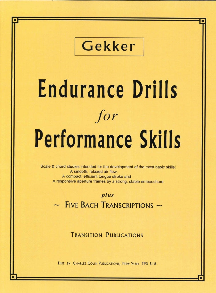 Gekker, Endurance Drills for Performance (C.Colin)